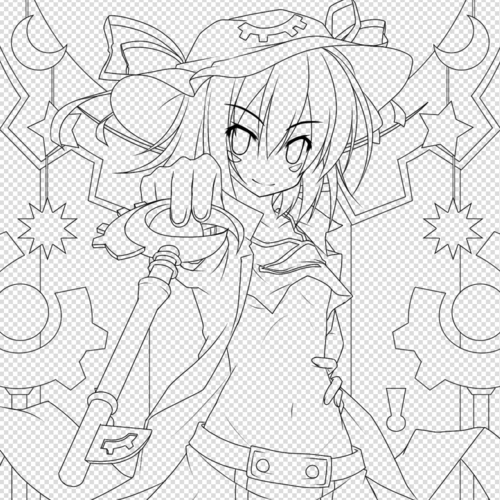 动漫手绘线稿素材打包