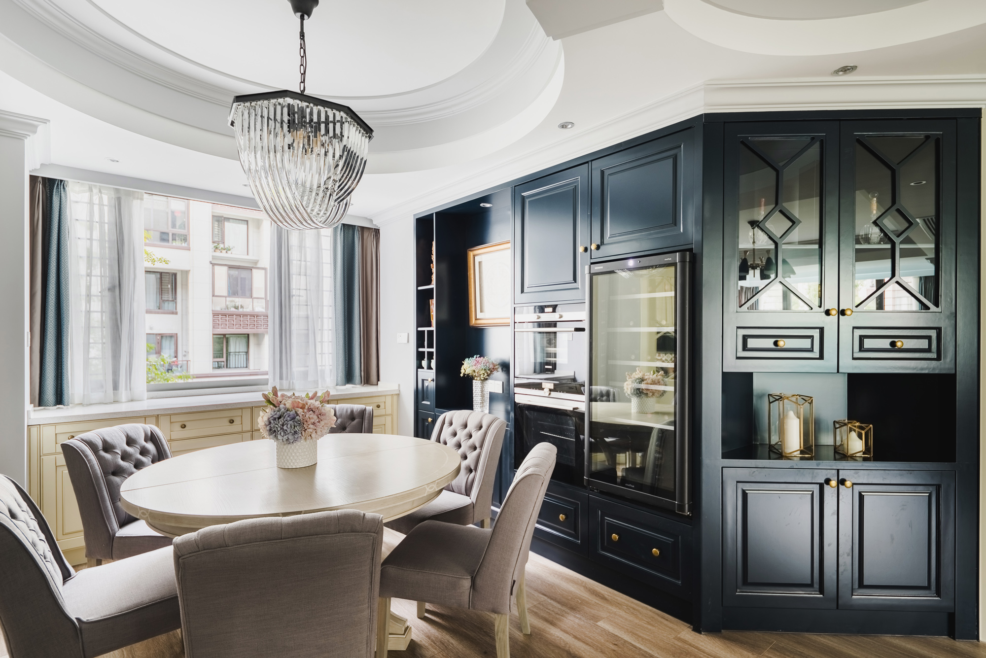 160㎡美式风格餐厅装修效果图