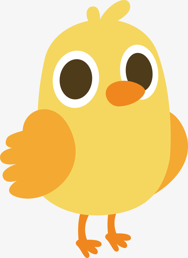 呆萌小鸡动物设计