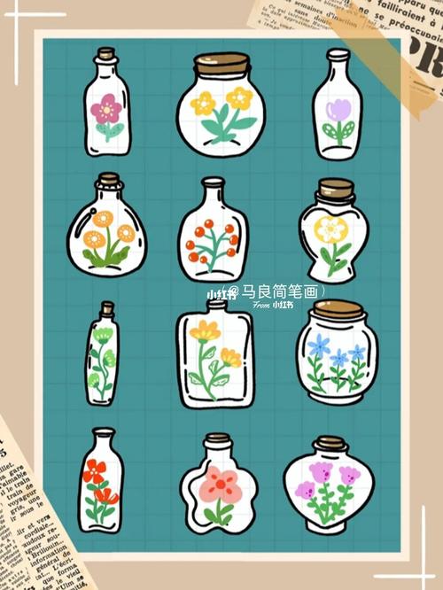 可爱小瓶子简笔画蓝色塑料瓶的简笔画瓶子简笔画 瓶子简笔画怎么画水