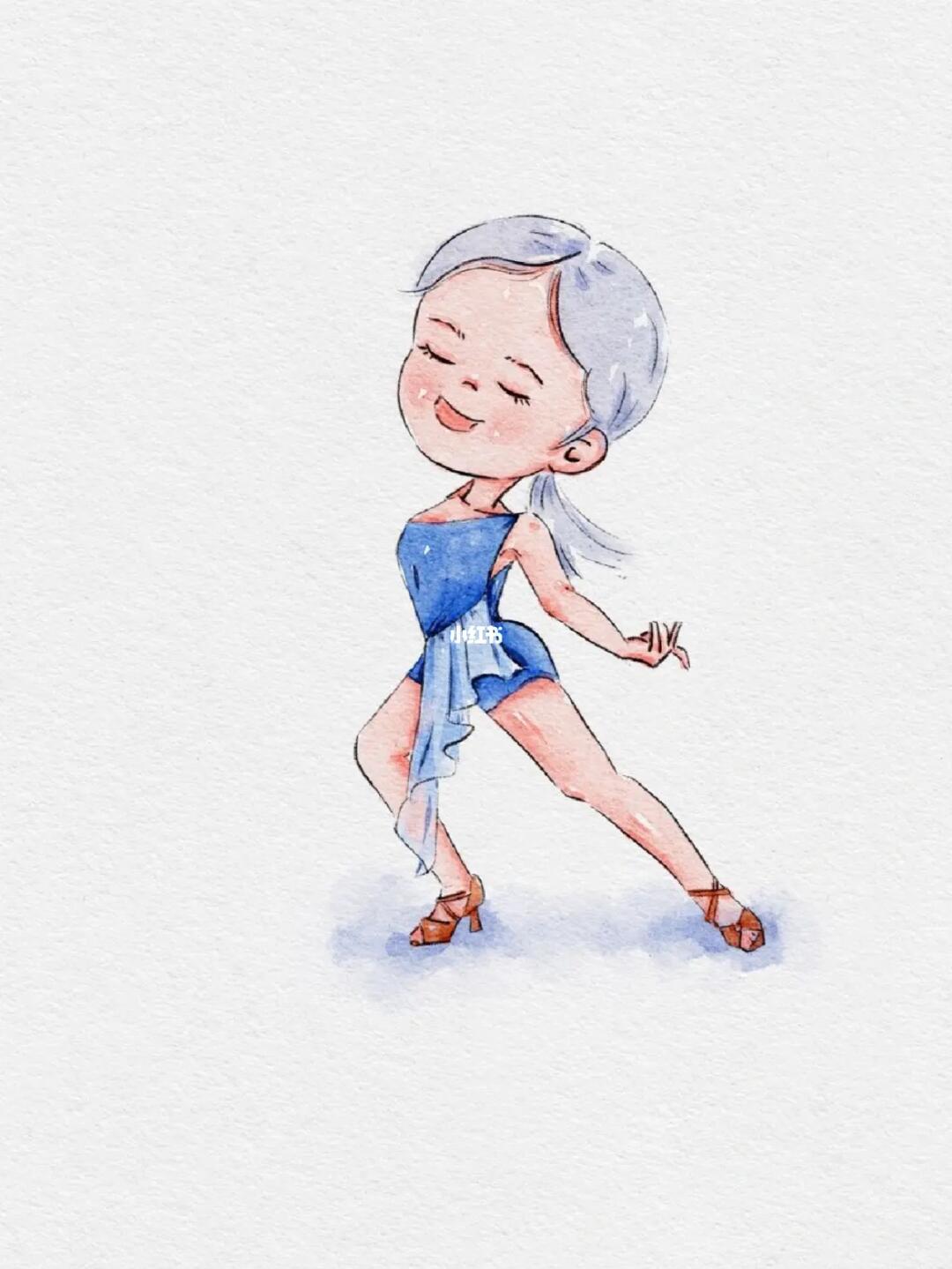 打卡拉丁舞手绘5