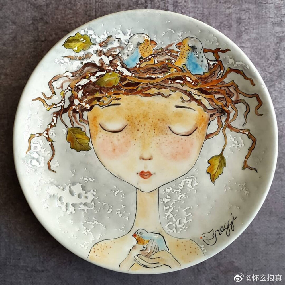 当插画遇见陶瓷,插画师,陶艺家nagihan bakay ar03o06lu的作品.