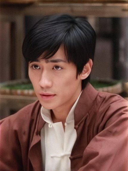 演员朱一龙的老照片修复后的效果,最后一张是从朱妈妈账号找到的