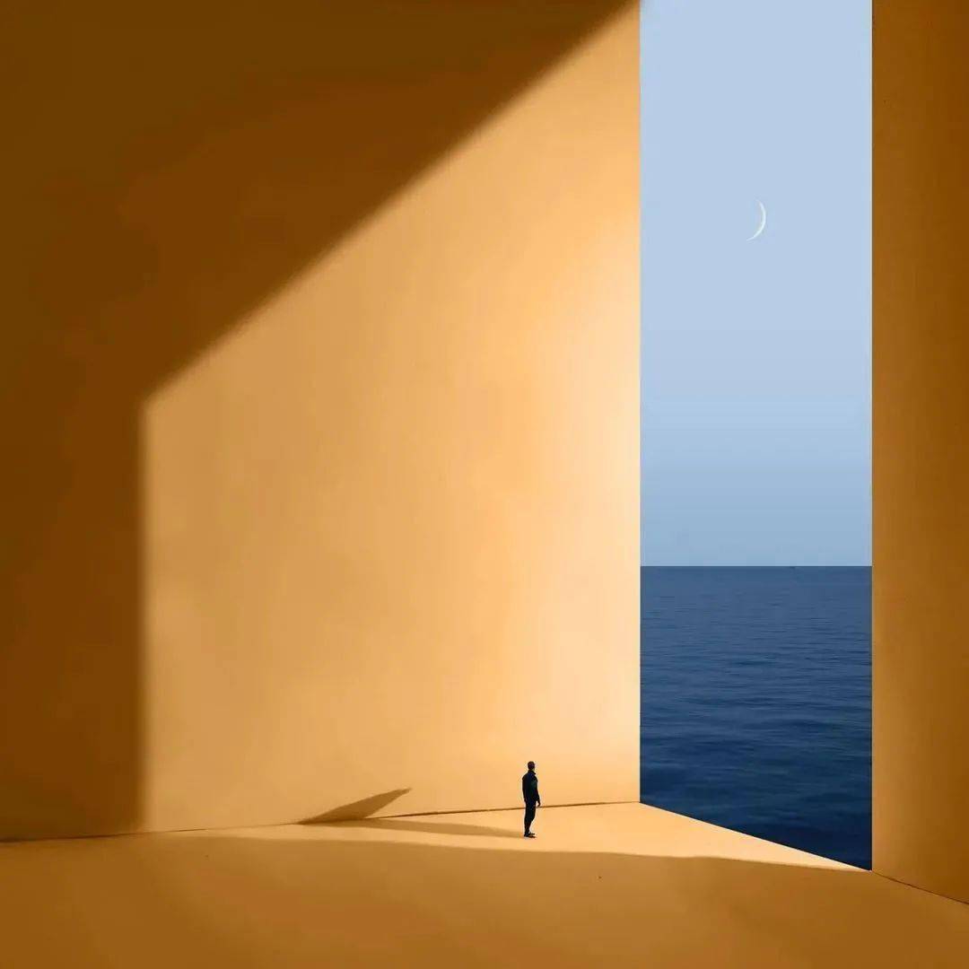 砚外之艺彩色极简主义摄影