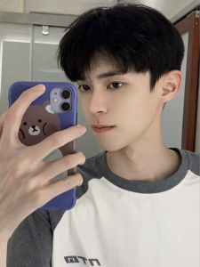 假发帅气男黑色短直发蓬松可齐可斜刘海自然逼真碎盖头日常学生头