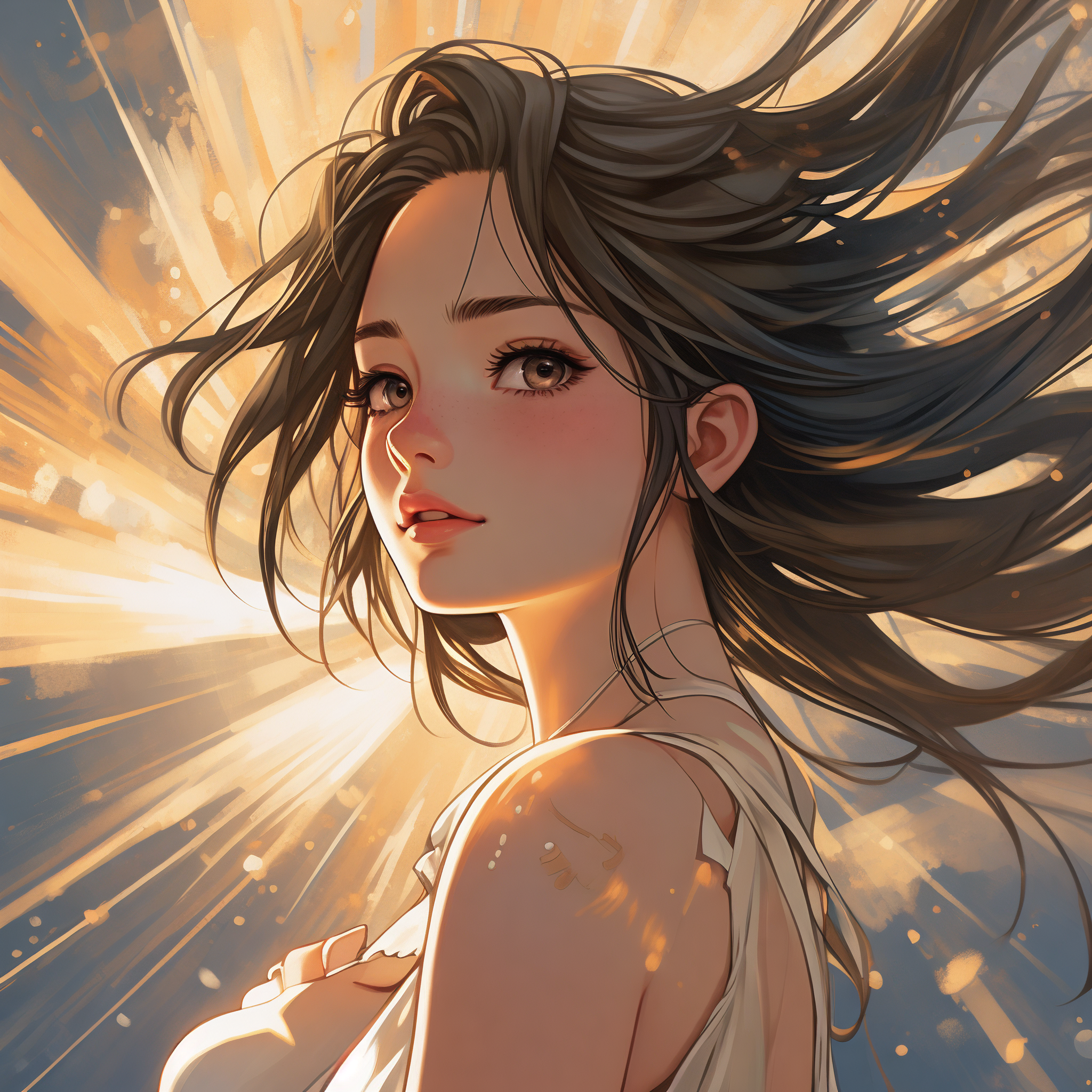 96 唯美漫画风美女头像 95