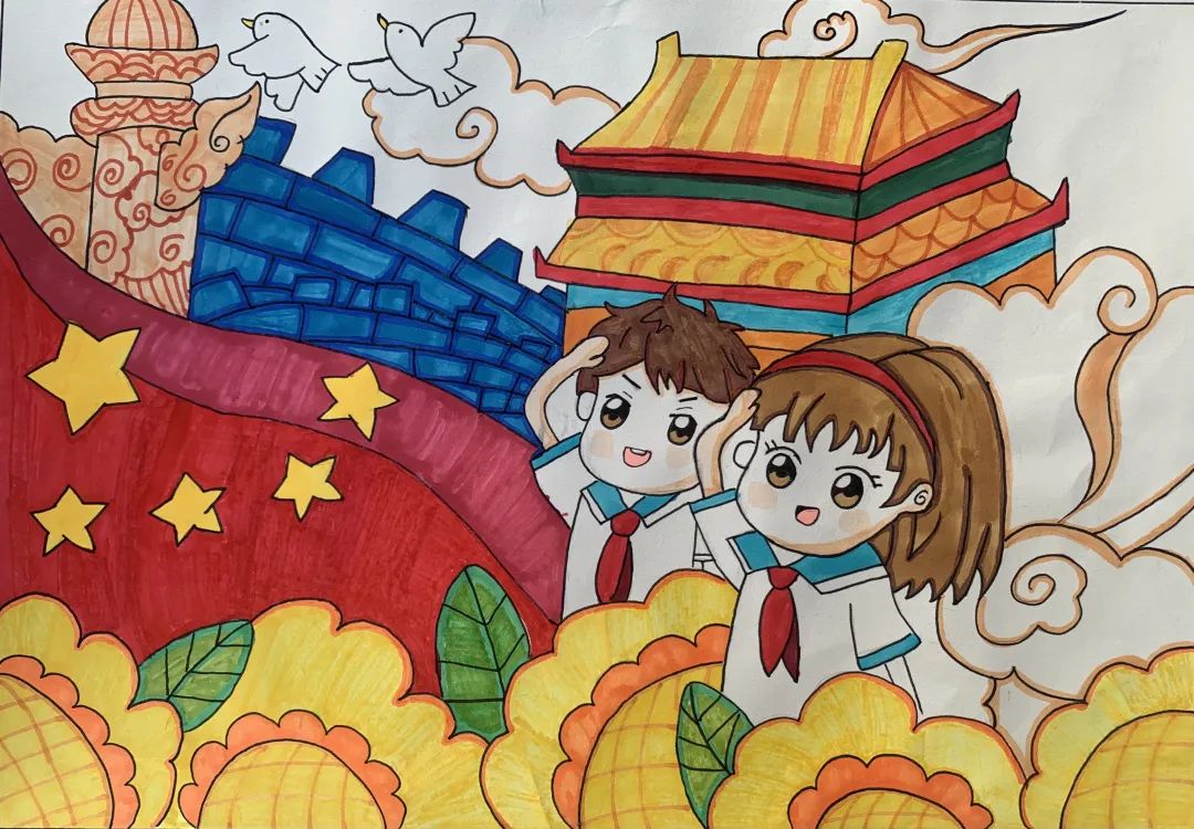 一,歌唱祖国,红音缭绕 "我和我的祖国,一刻也不能分割,无论我走到哪里