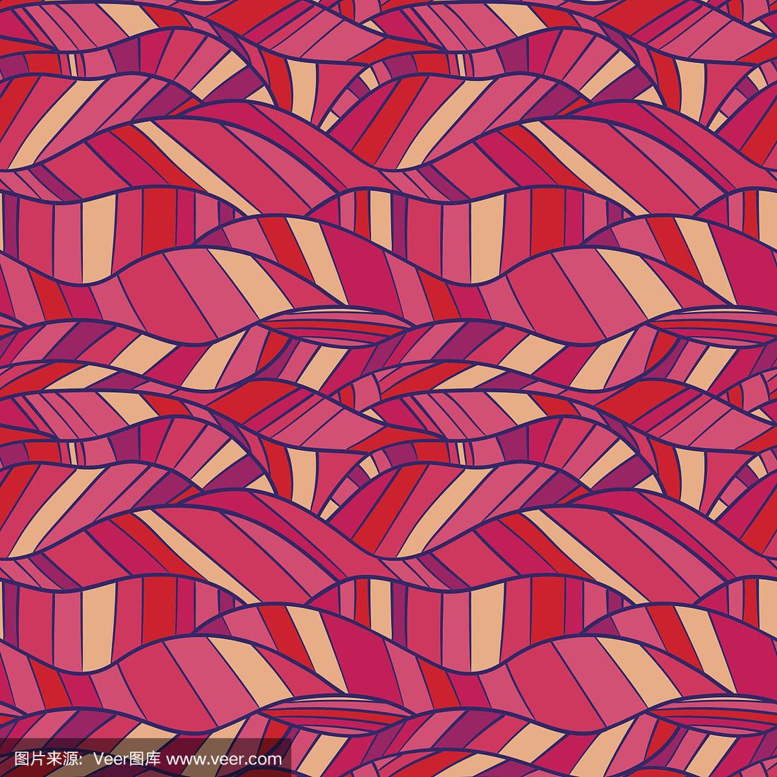 四方连续纹样,成一排,矢量,高雅,波西米亚风