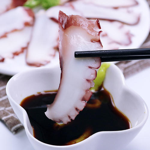 寿司材料 刺身 八爪鱼足切片 8g/片章鱼切片160克