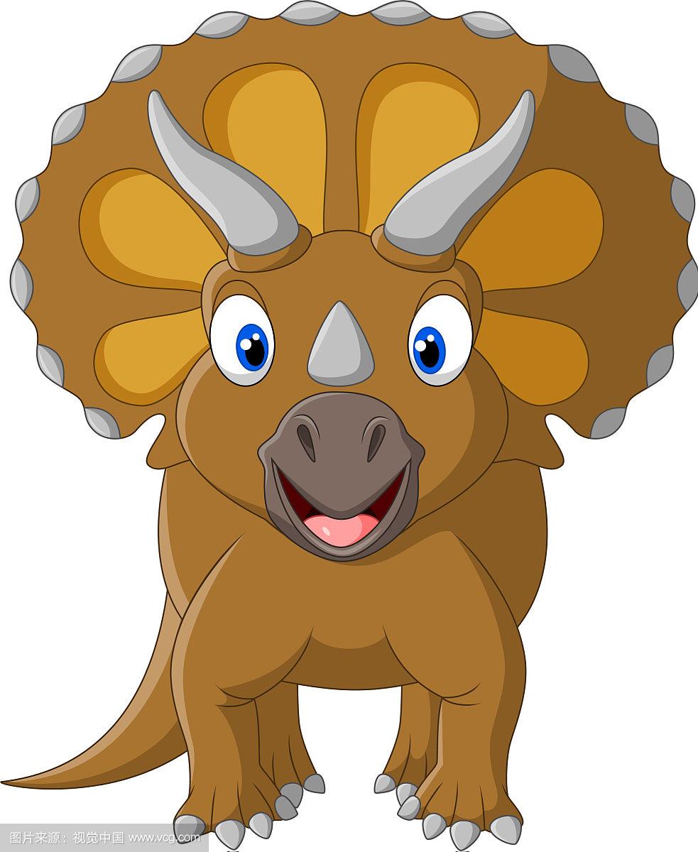 可爱的三角龙有三个角