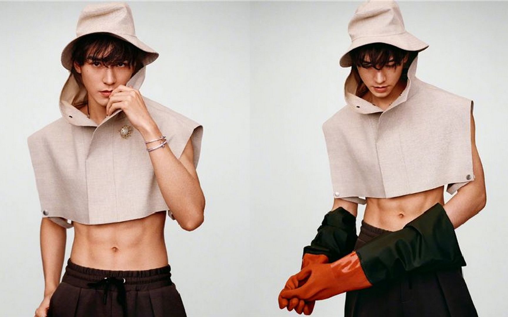 龚俊变身农场主拍复古秋意大片 大秀腹肌成熟不失童趣