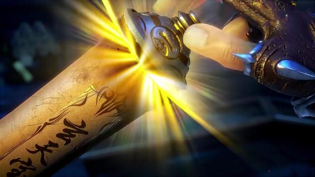 唐三看到了玄天宝录,这记载着唐门最高绝学的玄天宝录,打开金闪闪的字