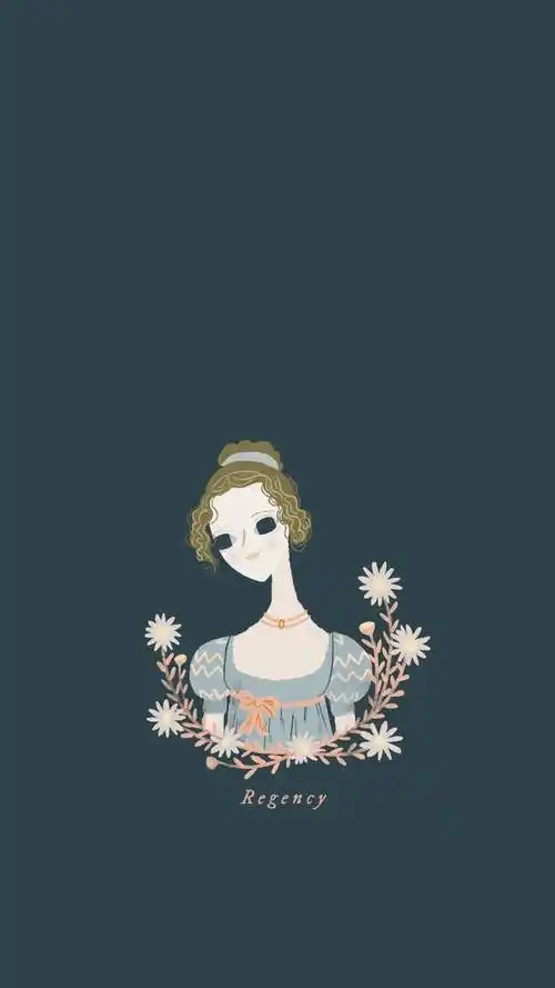 唯美手绘美女插画高清手机壁纸