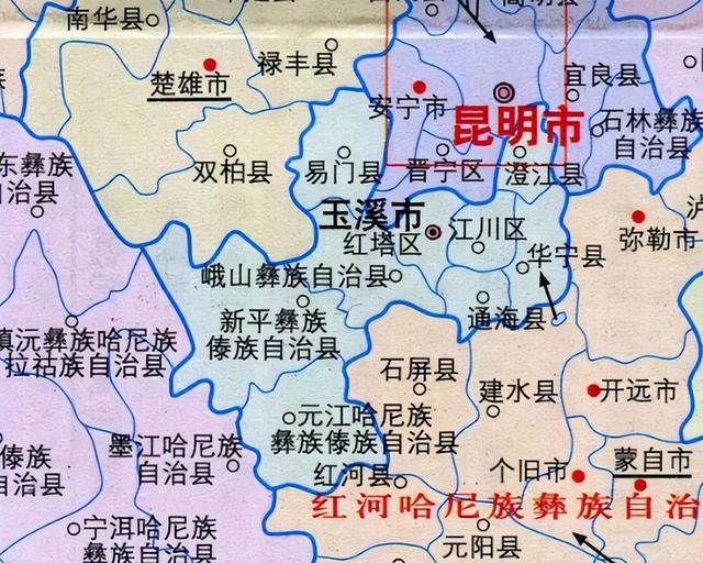 昆明区划设想:嵩明,宜良撤县设区,玉溪划入,打造全国超大城市