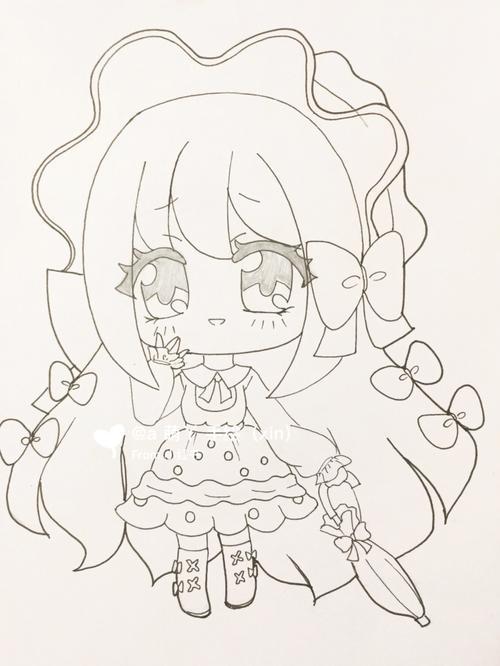 萌萌哒素材头像女生简笔画卡通人物头像可爱超萌简笔画手绘头像q版可