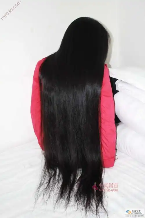 剪下红衣女子的黑亮超长发-来来往往222#(34)