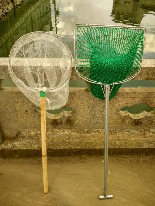 小号渔具渔网鱼网木柄网兜抄网渔捞