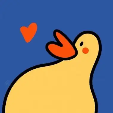 小黄鸭卡通头像可爱萌高清好看的小黄鸭头像卡通头像图片