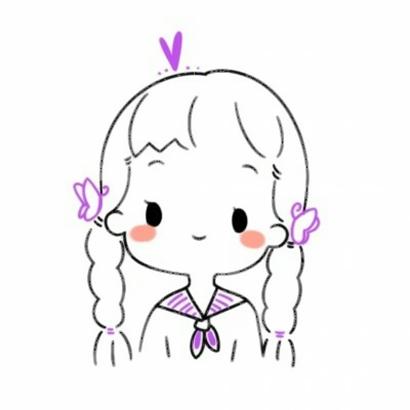 q版少女简笔画q版人物简笔画女孩q版小女孩头像简笔画高清好看的小
