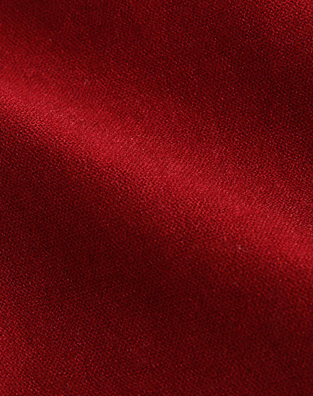 孕妇酒红色抽绳托腹裤