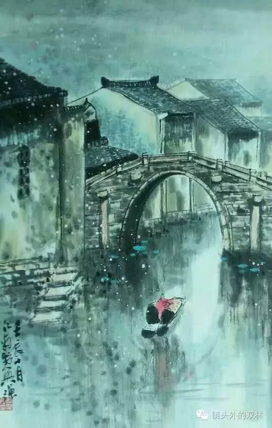 画家笔下的江南水乡古镇一双林