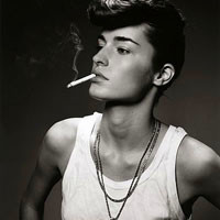 男生黑白头像抽烟超帅【点击鼠标右键下载】