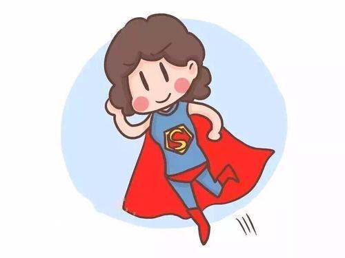 妈妈是超人卡通简笔画