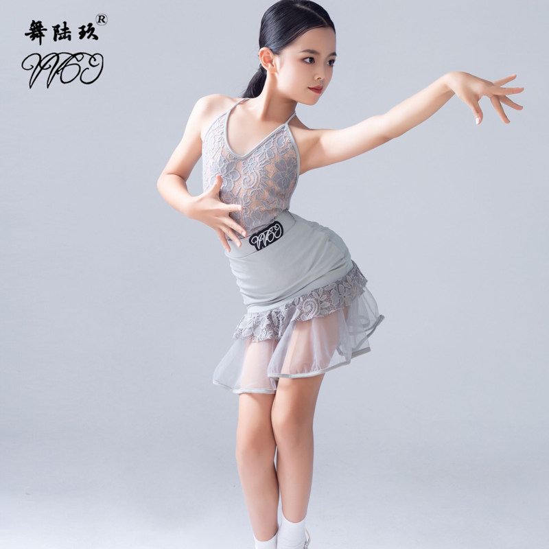 吊带夏季套装oope舞配舞服少儿拉丁舞公主练功服女儿童演出服 原价280