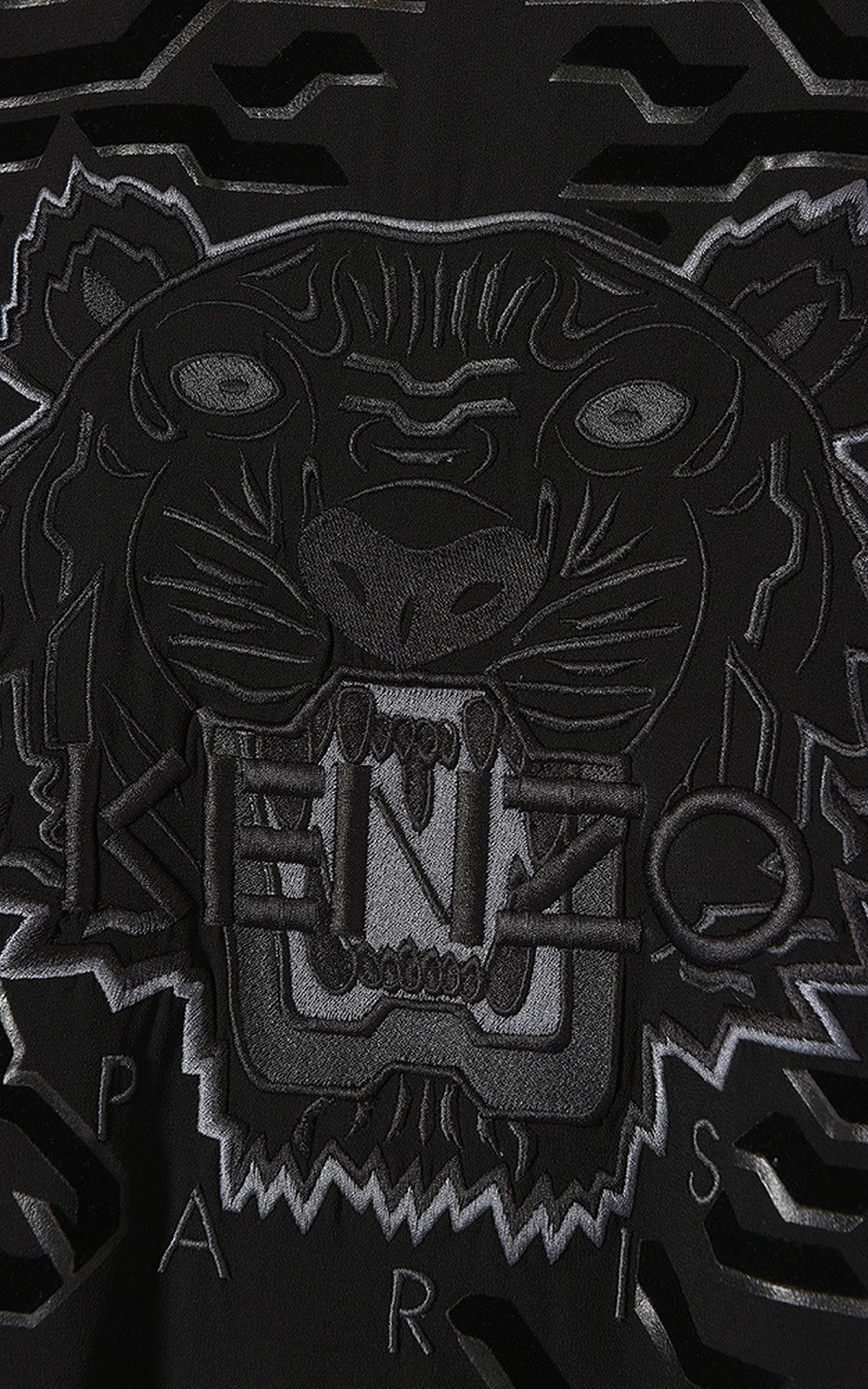 kenzo/高田贤三 女士连衣裙 老虎头图案 2ro1995ac-99 黑色 xs