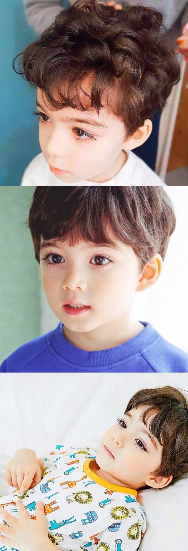 5岁的韩加混血宝宝cooper 这睫毛逆天了!