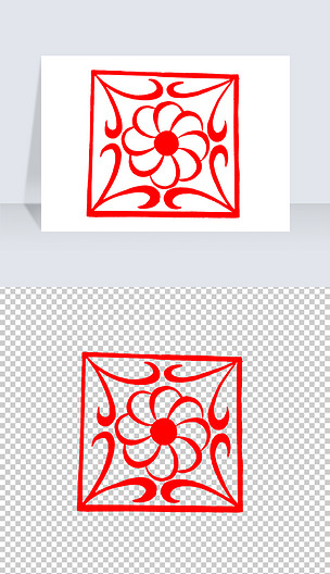 手绘古典中国风花纹花边png