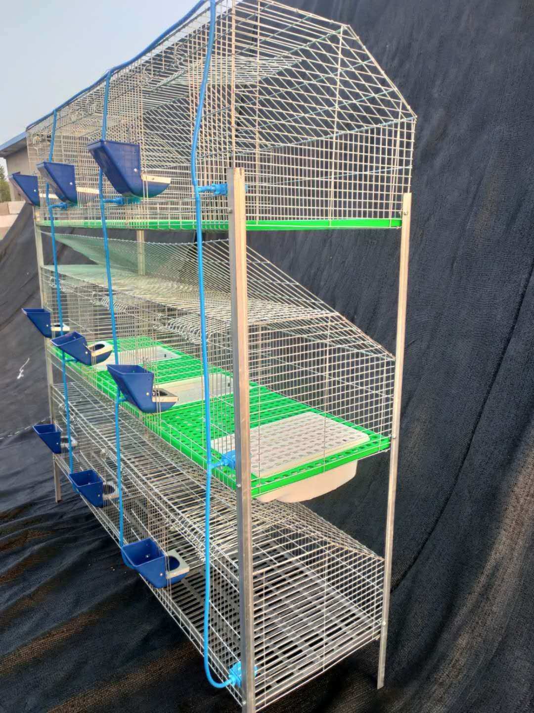 养殖笼具,兔笼子,九位子母兔笼