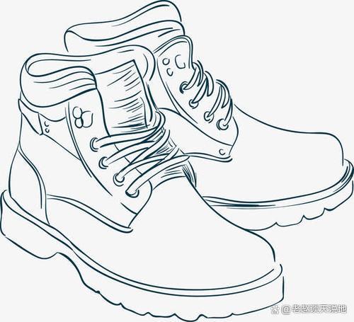 鞋子的简笔画是一种简洁明了的绘画形式,它通过简单的线条和形状来