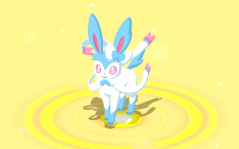 闪光伊布进化为仙子伊布啦