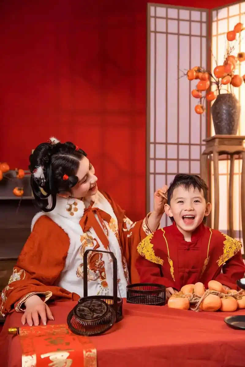 新年古风亲子