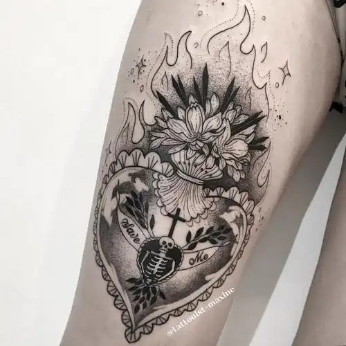 大理纹身遮盖扎大腿内侧有多痛