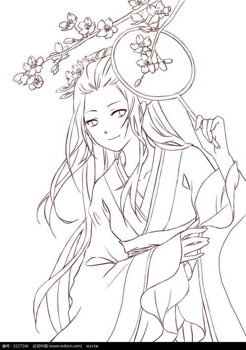 古风简笔画唯美飞天舞简笔画唯美的古风女子古风人物简笔画貂蝉简笔画