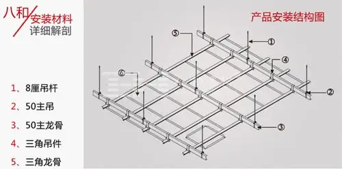 方形铝扣板吊顶安装结构