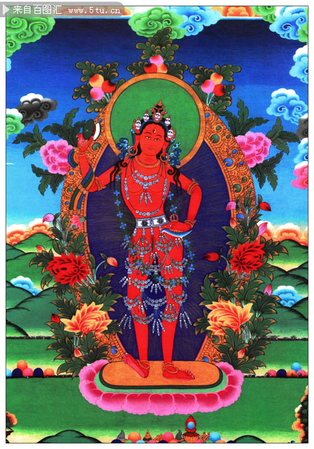 藏传佛教金刚瑜伽母高清图片