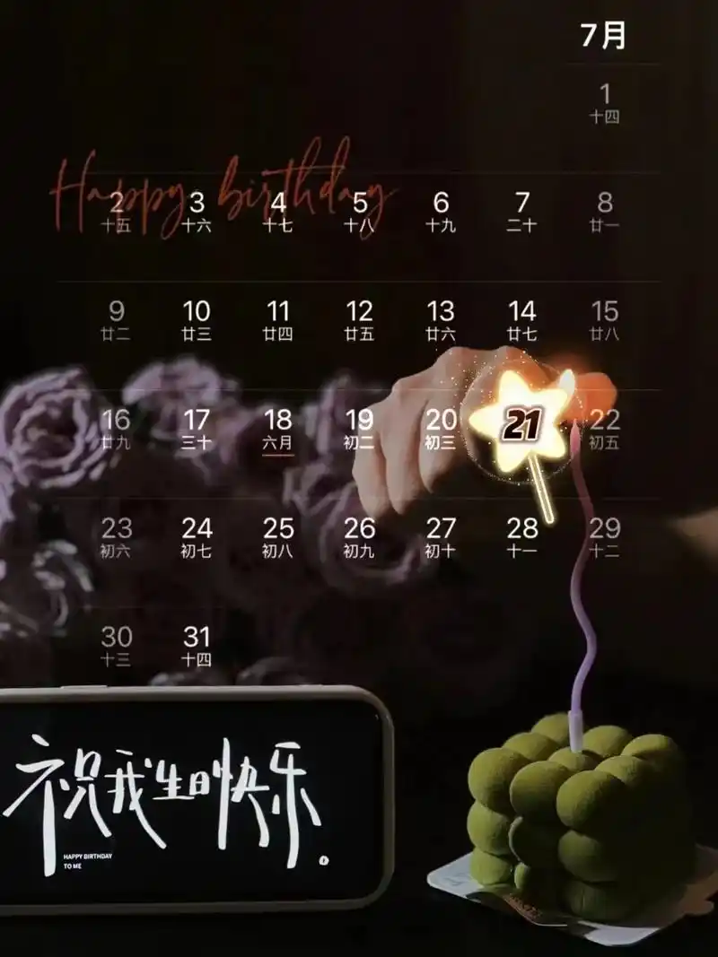 7月21号生日日历图.98 7月21日生日日历图  06ˋ0817 - 抖音