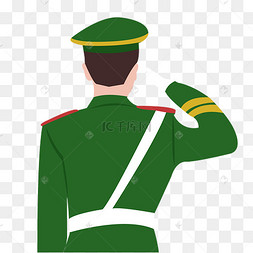 敬礼军人矢量图下载 png下载psd洗碗人的背影矢量免抠图下载 png下载