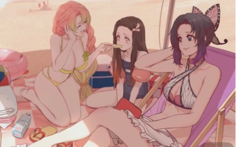 活动作品鬼灭之刃泳装大赛