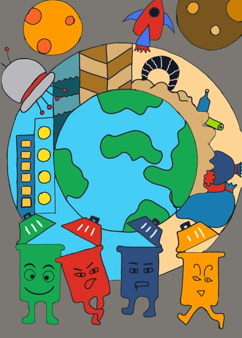 垃圾分类|插画|儿童插画|z33903656 - 原创作品 - 站酷 (zcool)