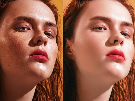人像精修对比_素材网站_图片免费下载-zcool站酷