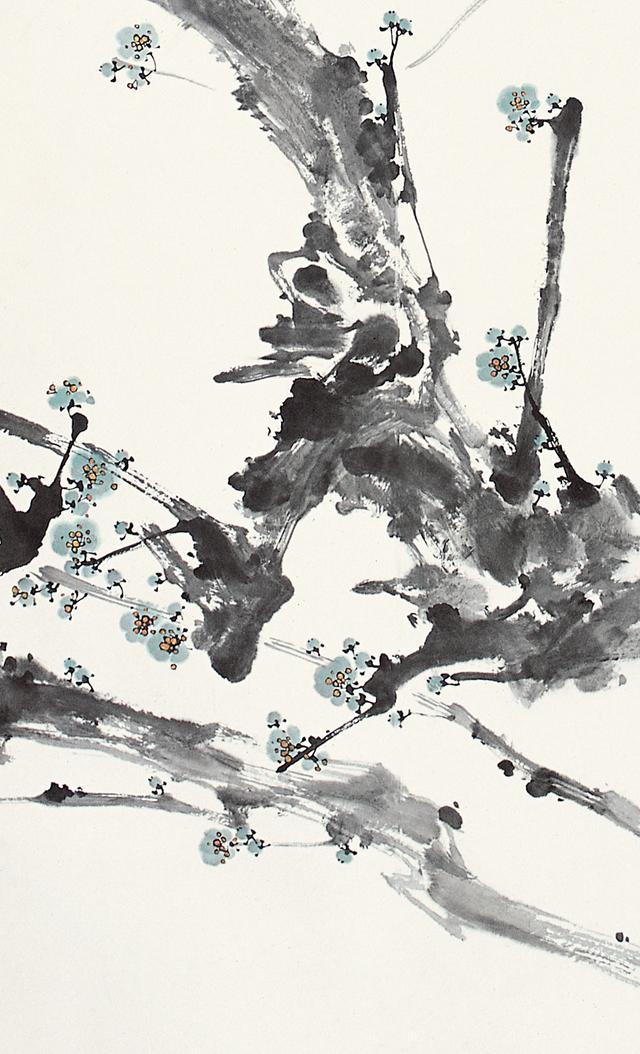 有画说|这幅写意梅花画得清幽淡雅,苍古老拙,请你欣赏点评