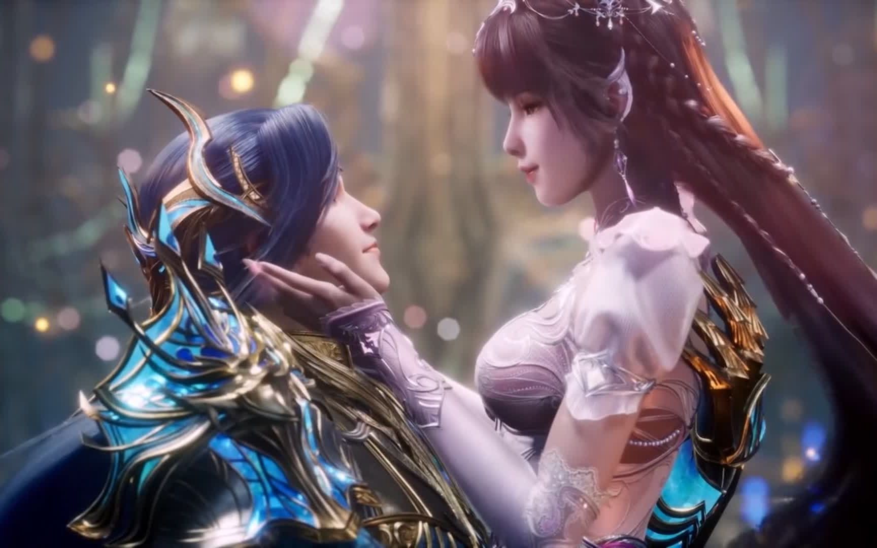 唐三小舞婚礼终于来啦,现场浪漫唯美,每一帧都是壁纸啊,史莱克七怪都