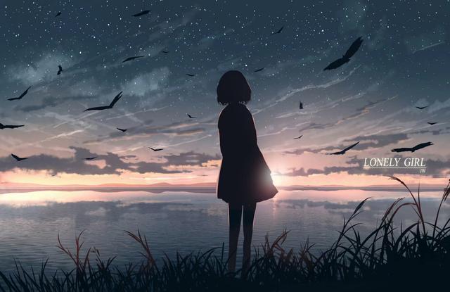 p站美图搬运:孤寂的少女