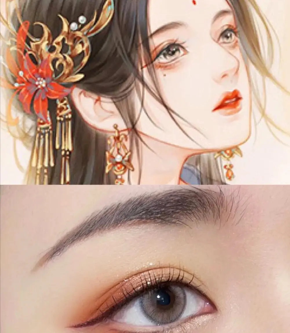 桃花眼的眼型不能过于细长,也不可眼尾上翘,不然就是透着妖媚感的狐狸