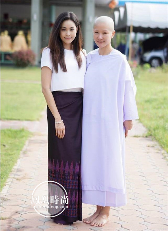 美女模特落发出家 幕后隐情催人泪下