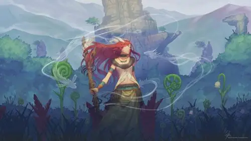 二次元,动漫少女,电脑壁纸,壁纸污到你湿的漫画图片